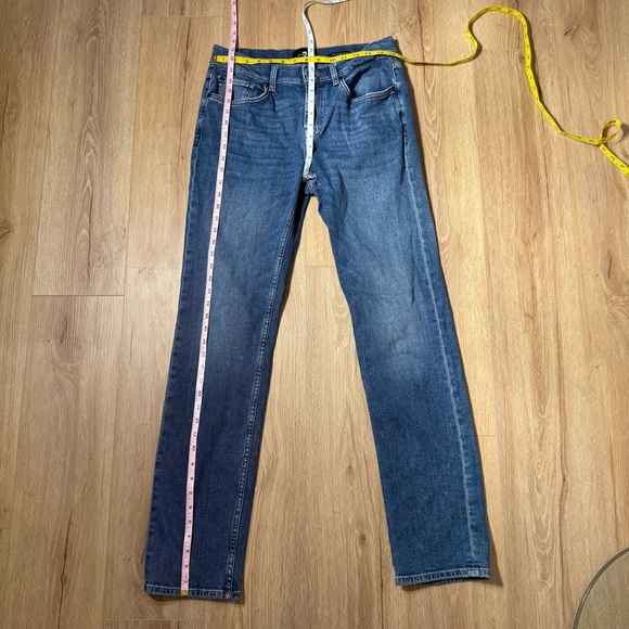 7 For All Mankind Classic Blue Jeans The Straight Leg Jeans Men’s Size 30 - Picture 2 of 8